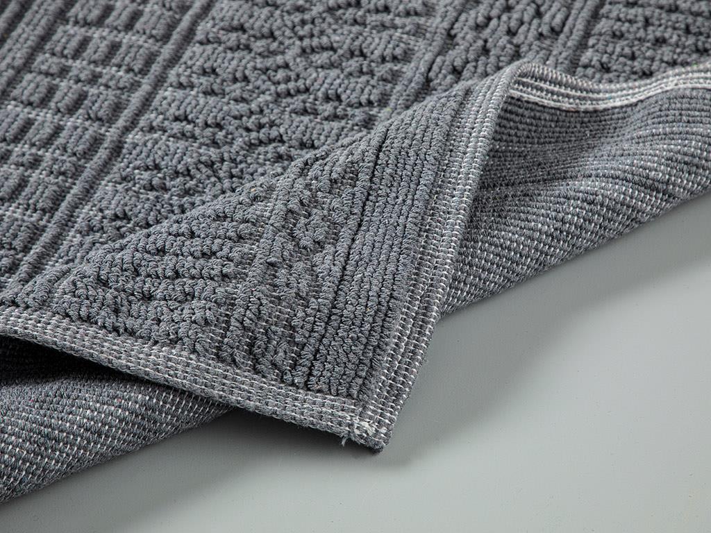 Thore Килим Памучен, Сиво, 100 X 200 Cm