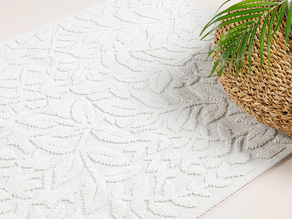 Timeless Floral КИЛИМ Памучен 60x100 cm White