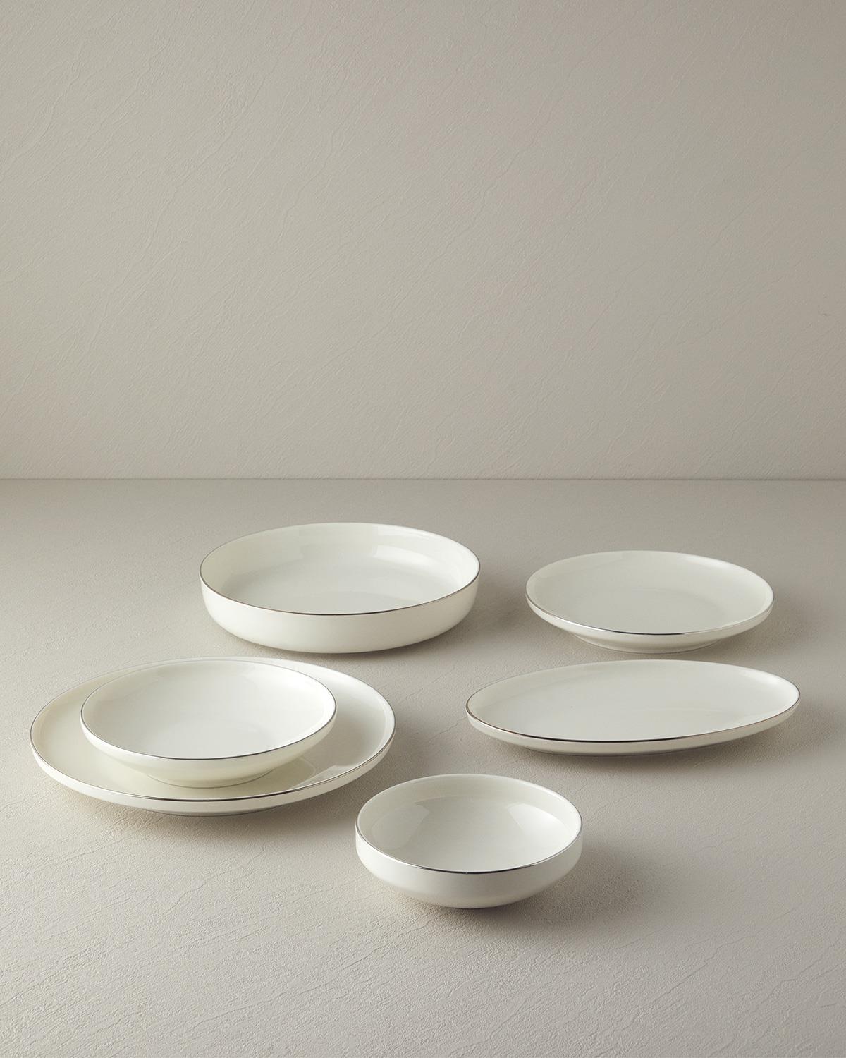 Torino Сервиз За Хранене Порцелан, Сребристо, 0