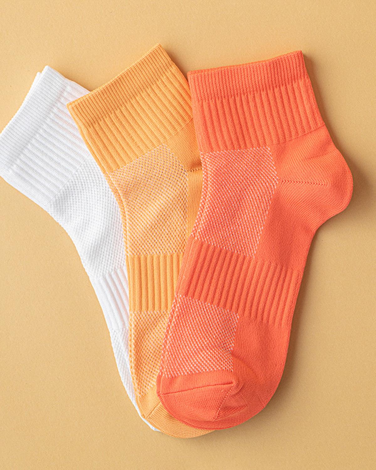 Tory Спортни Чорапи Дамски 3 Бр., Полиестер, Бяло - Розово, 36-40