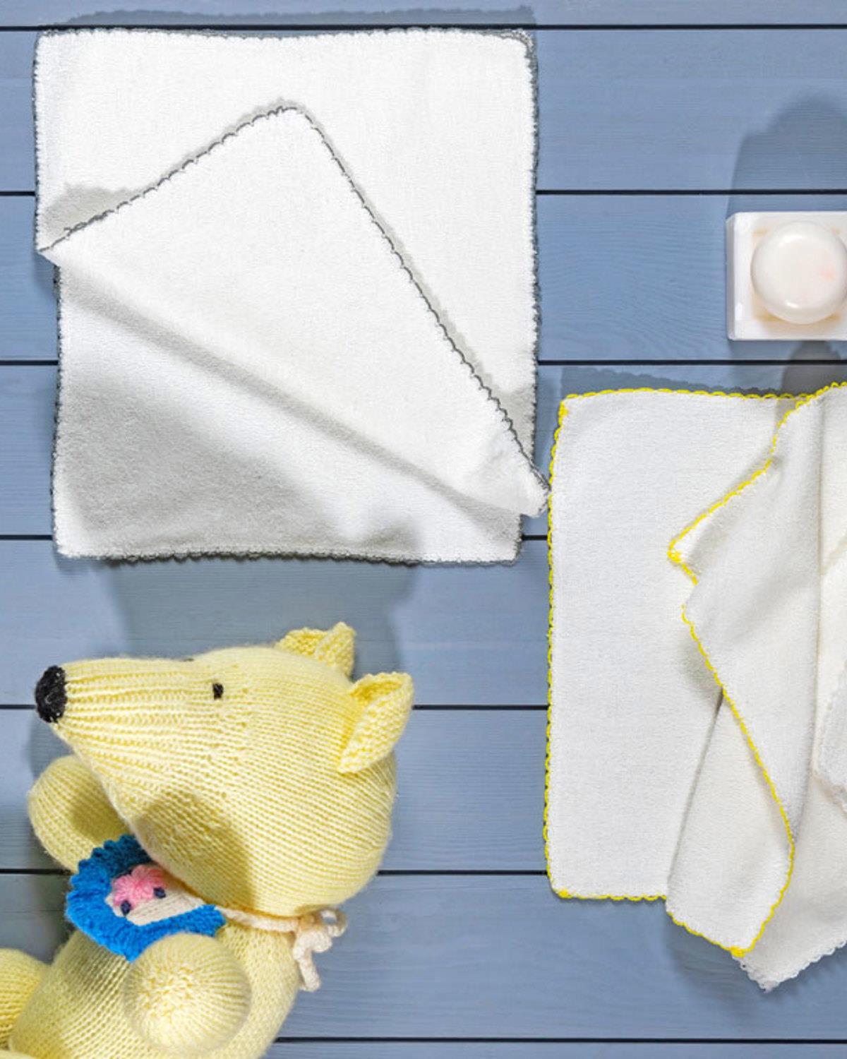 Towel Бебешка Кърпа При Изпотяване 5 бр. Памук 28x28 cm Кремав