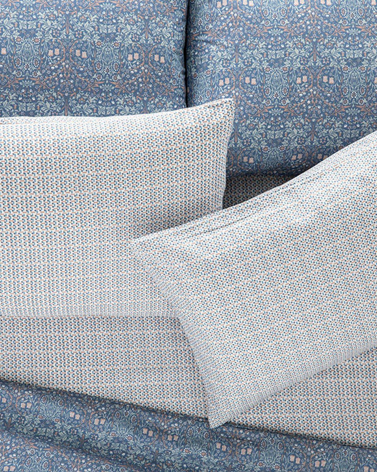 Trellis Калъфка За Възглавница 2 бр. Лесно за гладене 50x70 см Син – Канела