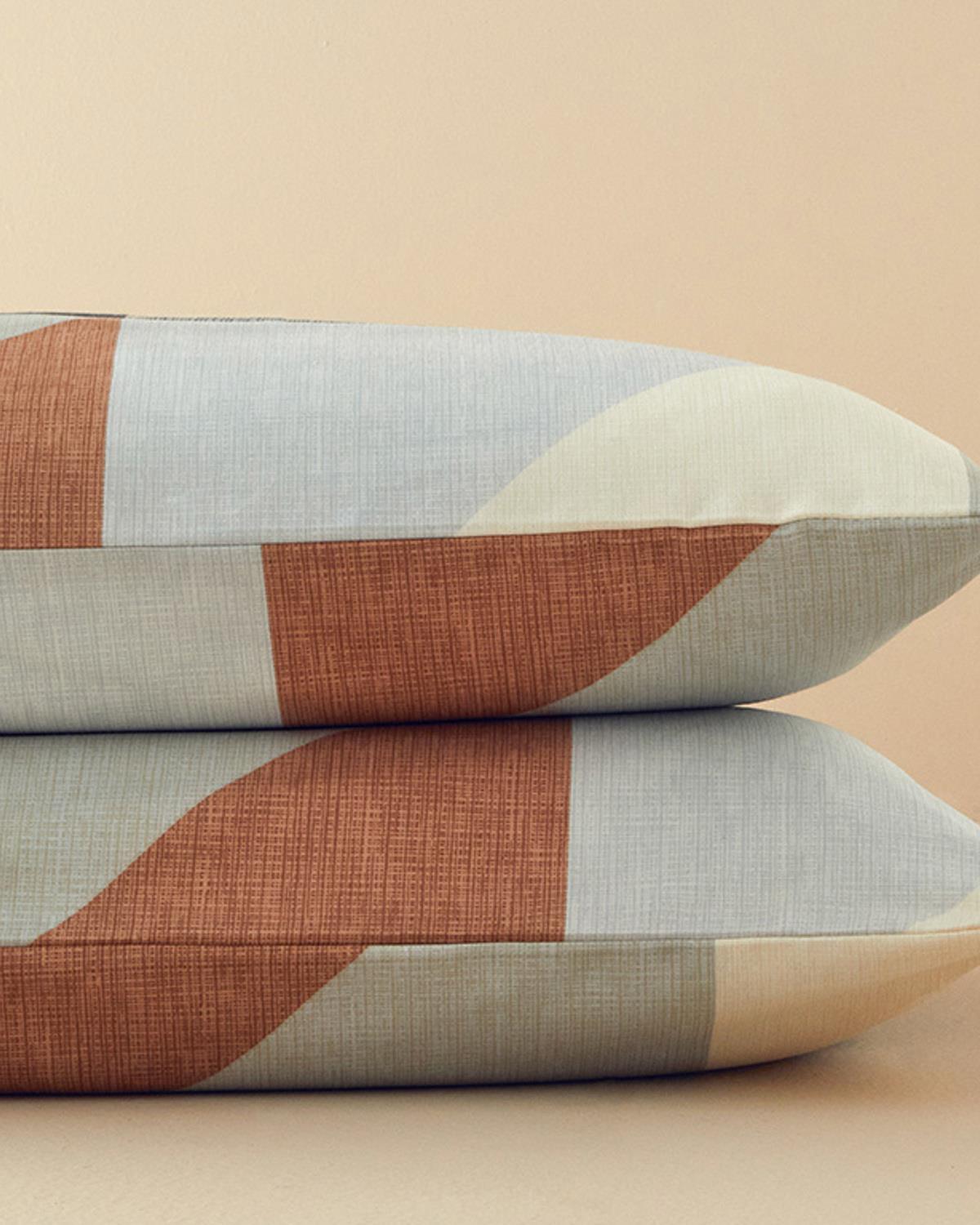 Triad Калъфка За Възглавница 2 бр. Лесно за гладене 50x70 см Сив - Бежов