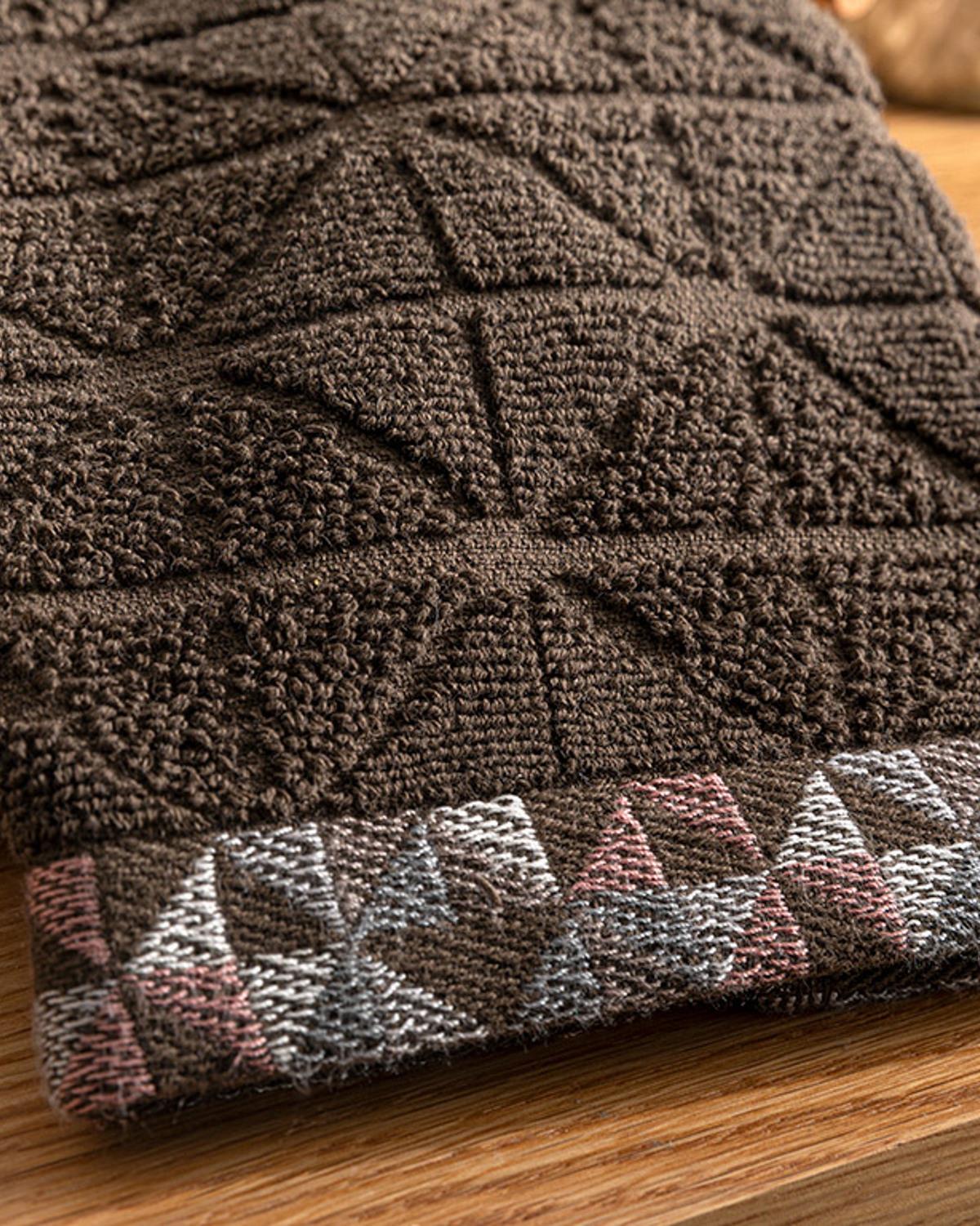 Trigon Кърпа За Ръце Жакардов 30x45 см Кафяв