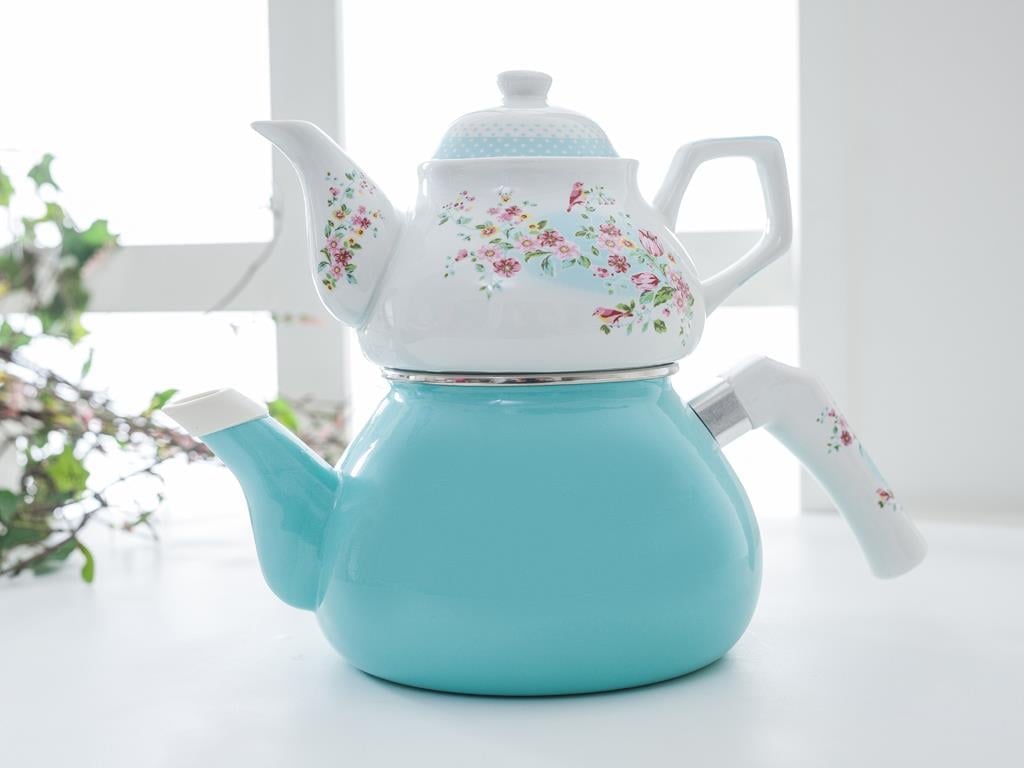 Tulip ЧАЙНИК Емайлиран . Mint