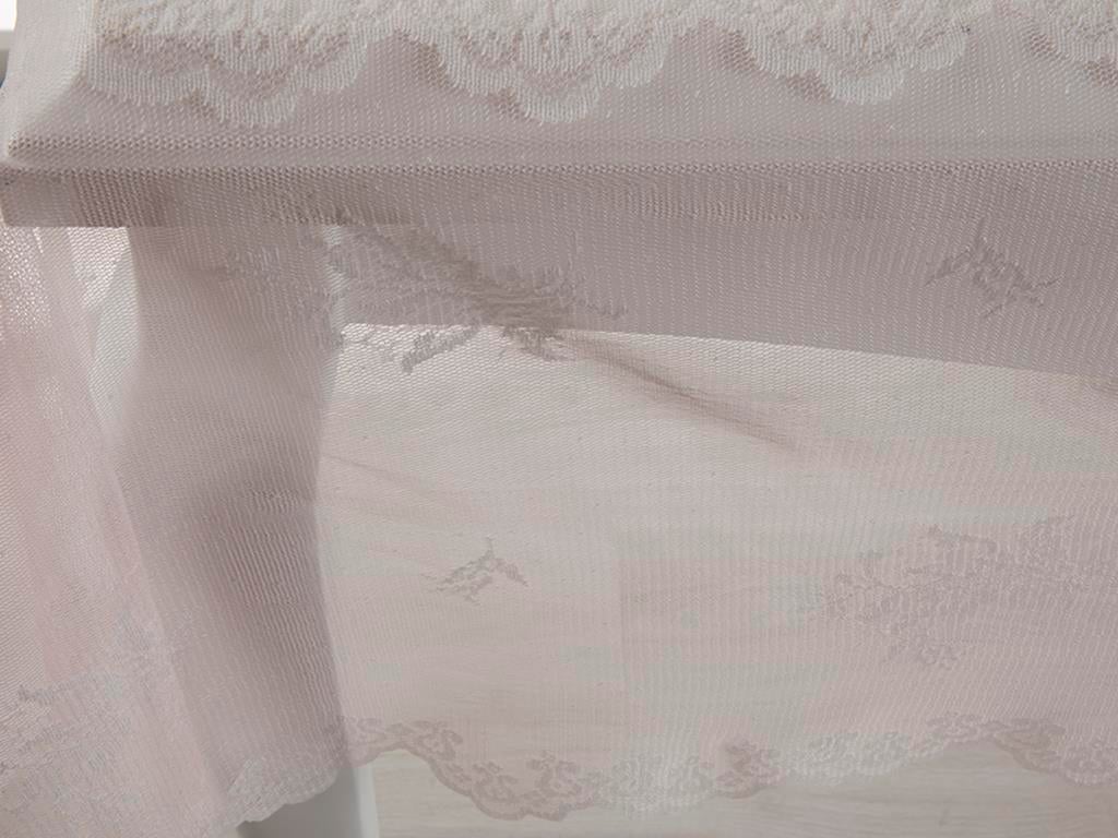 Tulip Покривка за Маса Плетиво 150x150 cm Beige-Pink