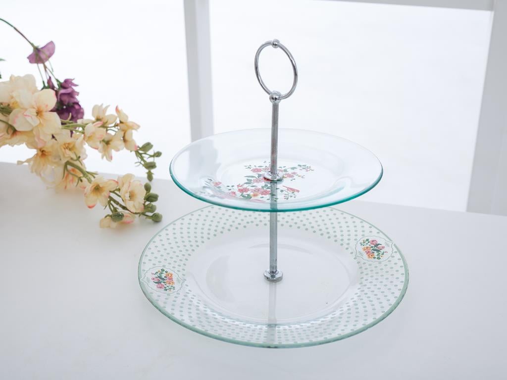 Tulip Flower СЕРВИЗ НА ЕТАЖИ Cam Mint