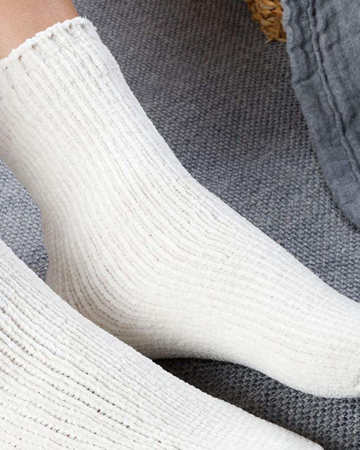 Velvet Дълги Чорапи Дамски Кадифе 36-38 Екрю