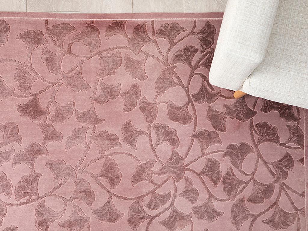 Velvet Ginkgo КИЛИМ Кадифе 80x250 cm Дамсън