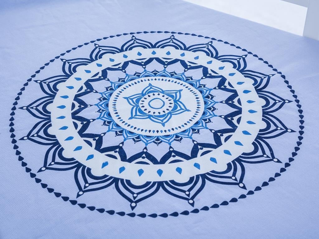 Venus ПЛАЖНА ХАВЛИЯ Кръгла Отпечатано 150 cm Light Blue