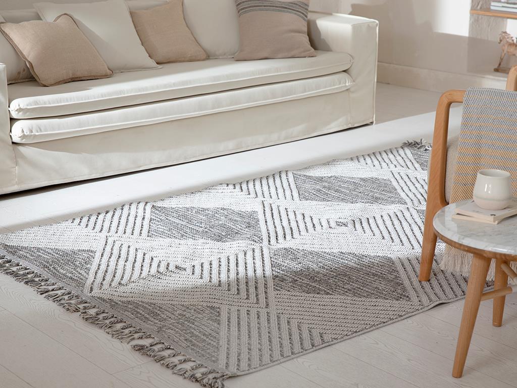 Visterya Woven Curl Carpet 200x290 Gray