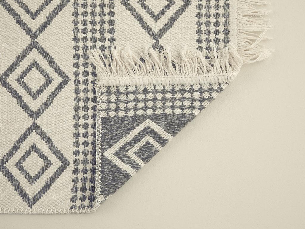 Vortex Тъкан Килим Тъкан 80x150 cm Антрацит