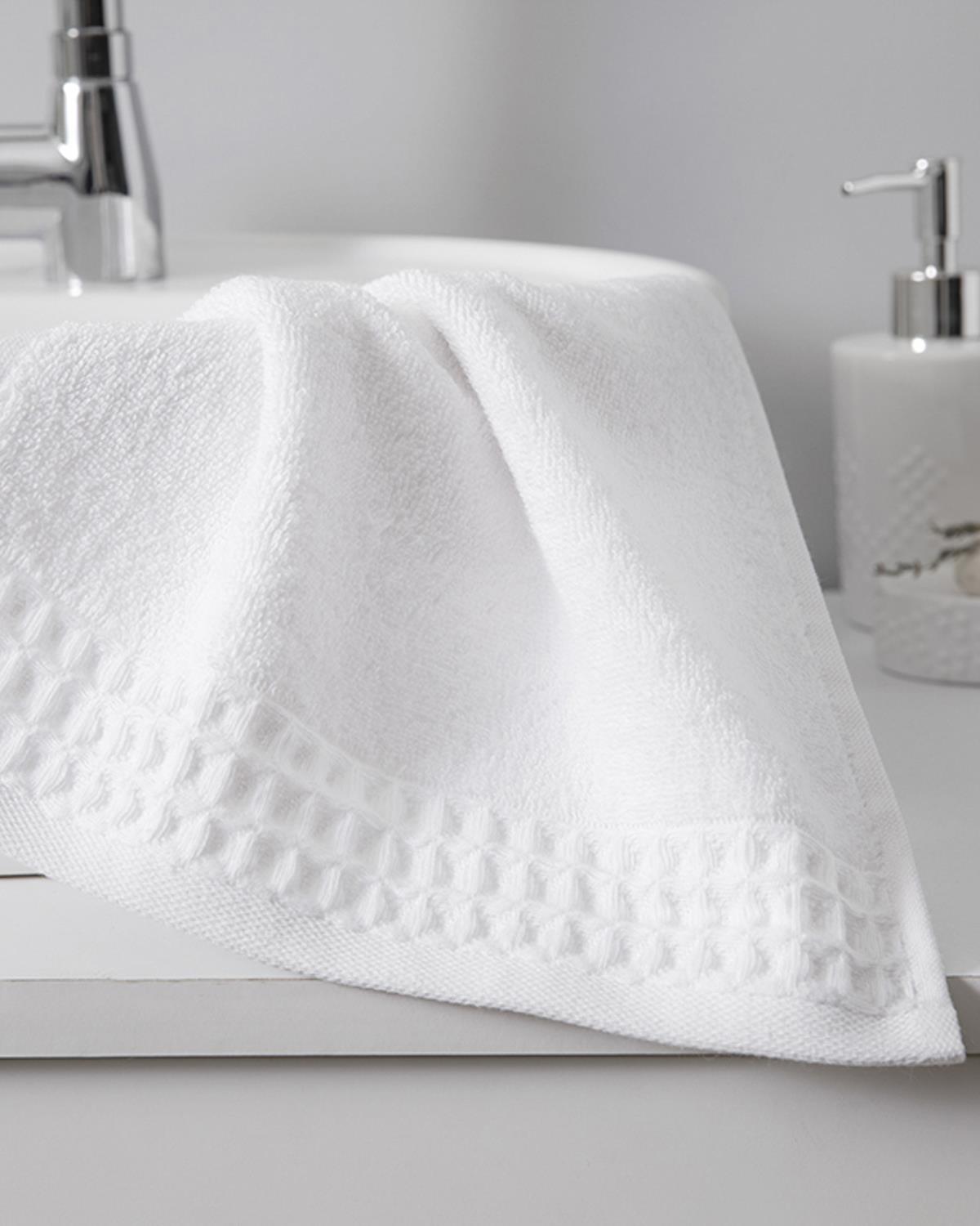 Waffle Кърпа За Ръце Вафлена структура 30x45 см Бял