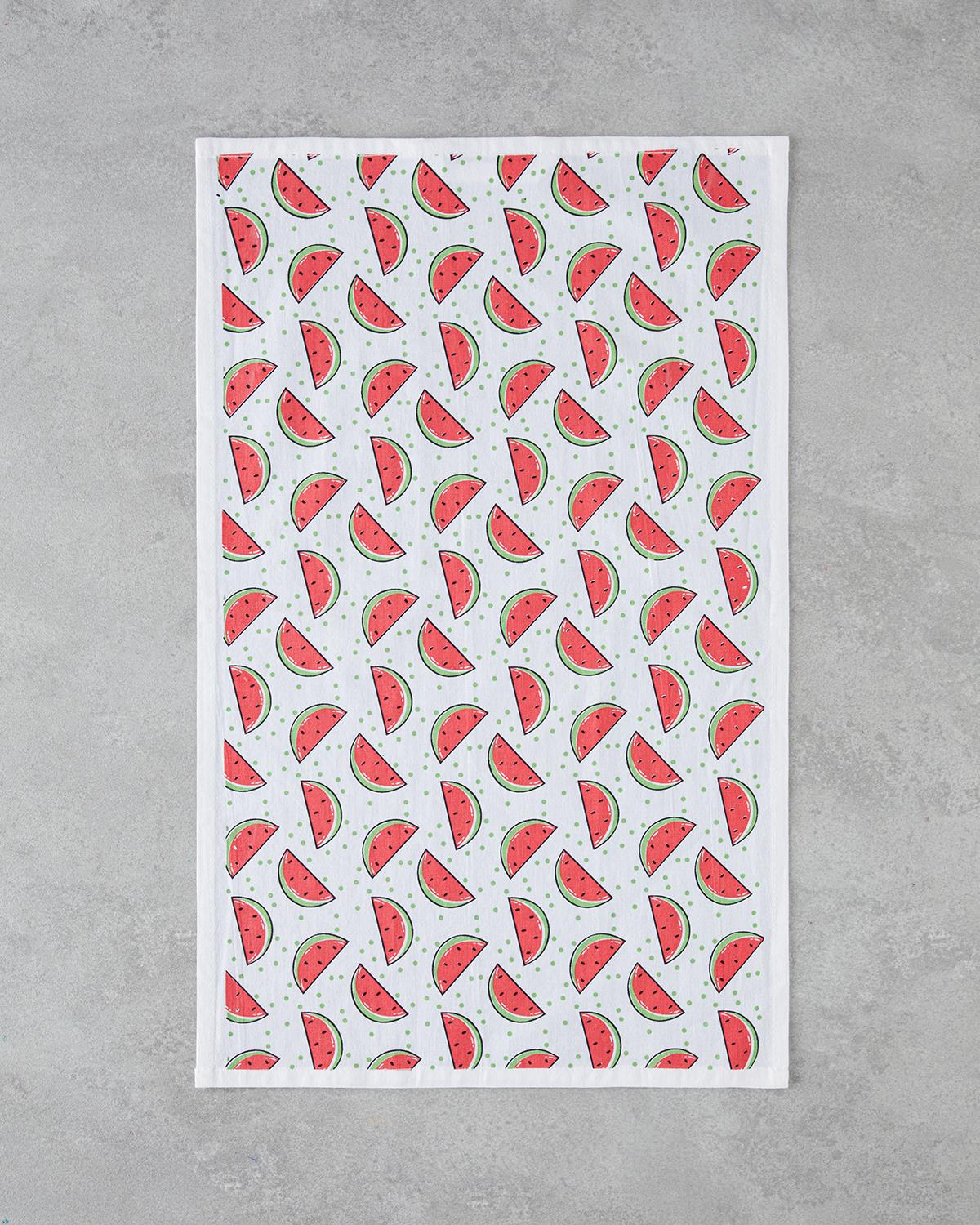 Watermelons Кърпа За Сушене Памук 30x50 см Червен