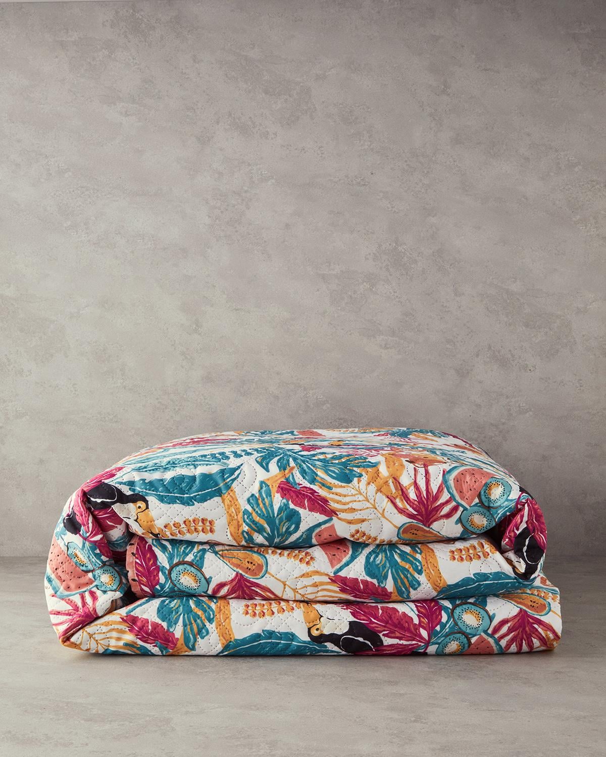 Wild Jungle Многофункционално Покривало Единичен 160x220 см Зелен