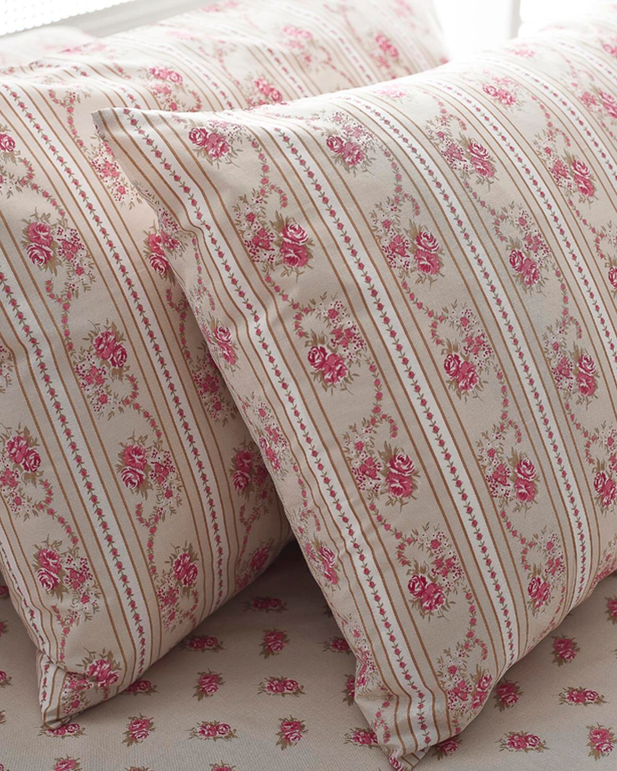 Wild Rose Спален Комплект Двоен Лесно за гладене 200x220 см Каменно сив..