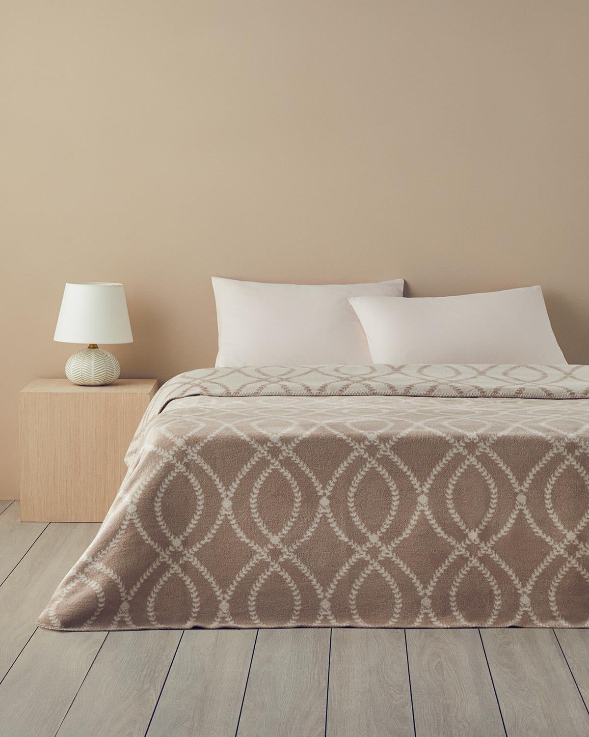 William Одеяло Двоен Памучен 200x220 см Бежов