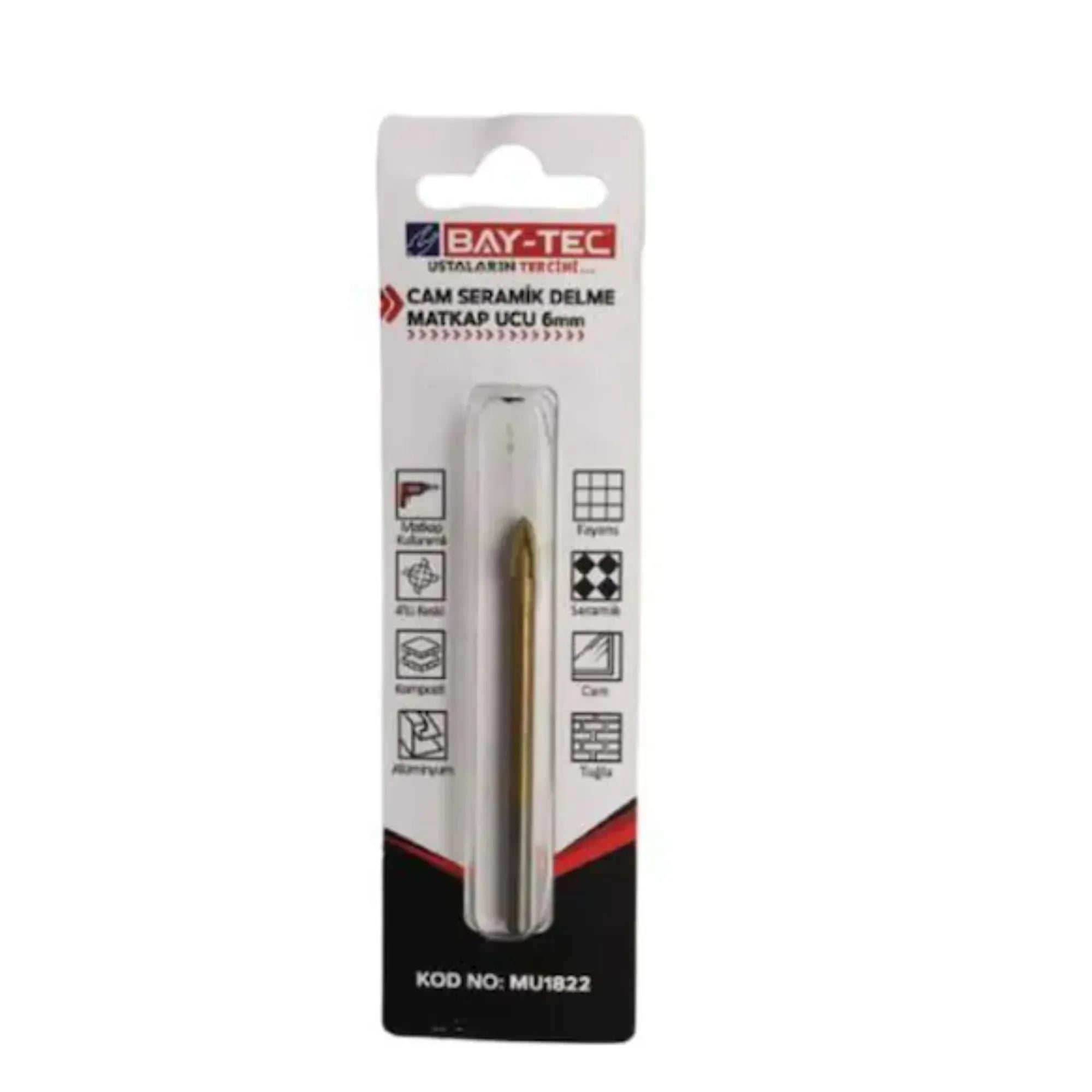 BAYTEC CAM SERAMİK DELME MATKAP UCU 12 MM 