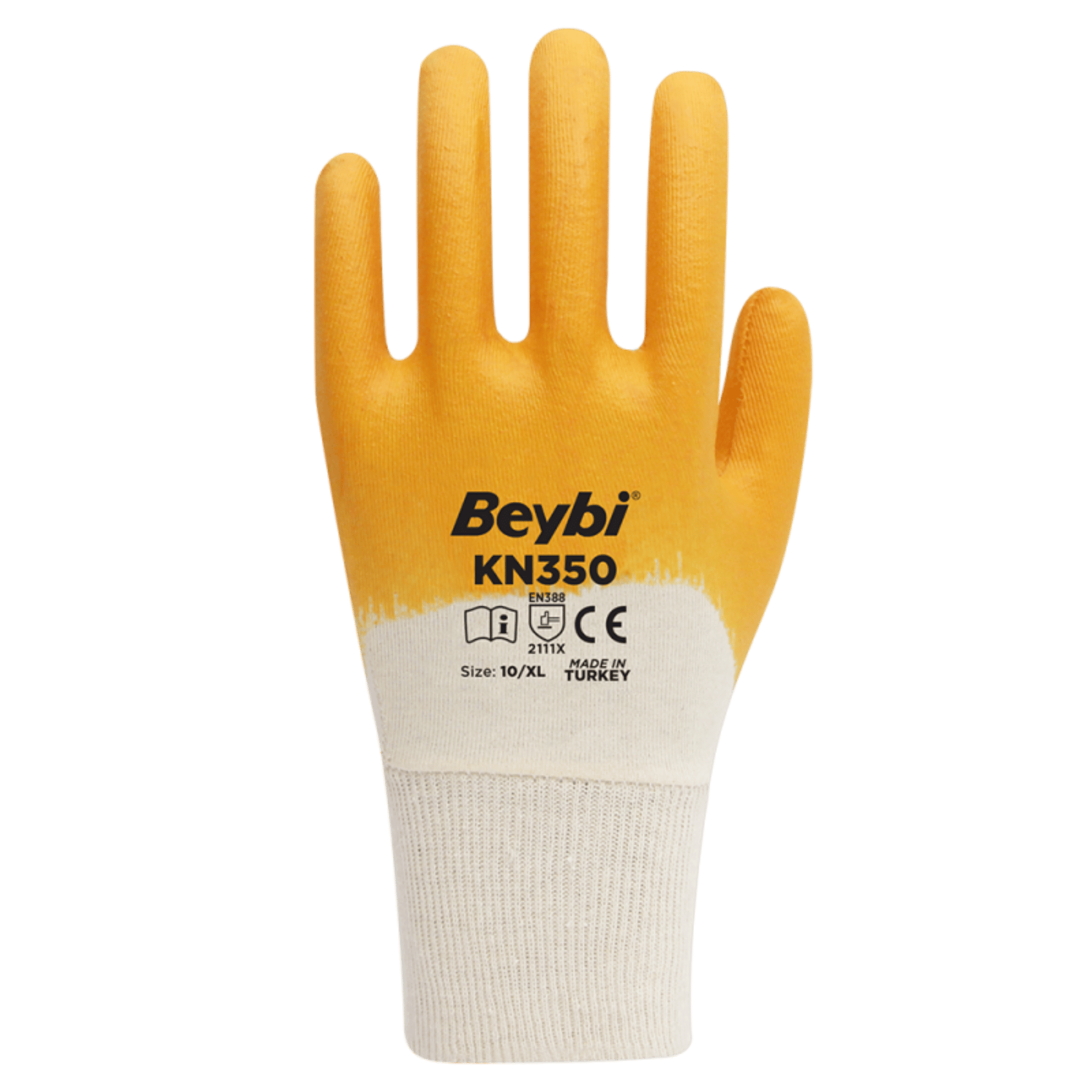 BEYBİ KN350 NİTRİL ELDİVEN SARI NO: 9