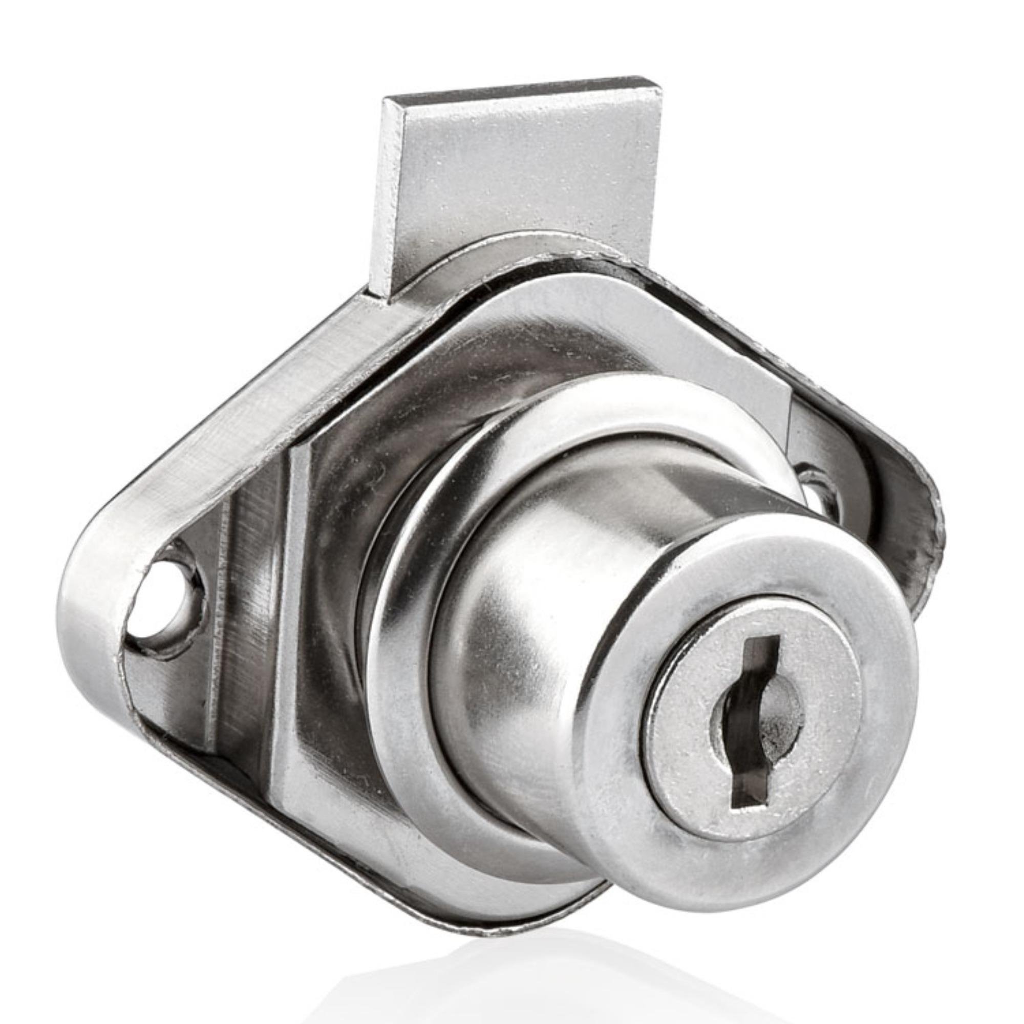 CANEX OVAL TİP ÇEKMECE KİLİDİ NİKEL