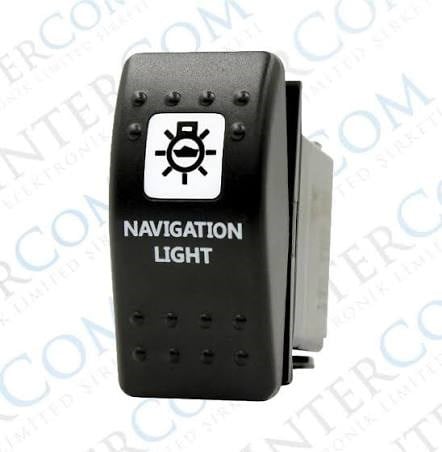 Elektrik MalzemeleriİnterkomIC-134M-S1 Marin Switch Navigasyon Lambası On-Off