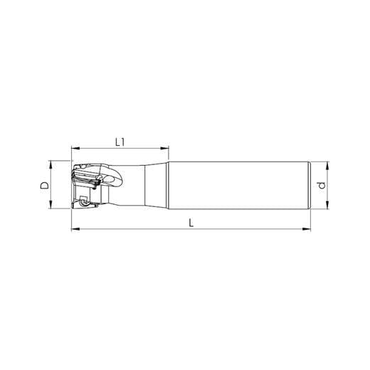 Heikenei Axmt 0602 Tgtc Silindirik Saplı Takma Uçlu Freze