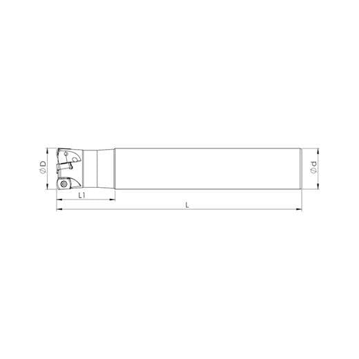 Heikenei Blmp 0603 Tgtc Silindirik Saplı Takma Uçlu High Feed Freze