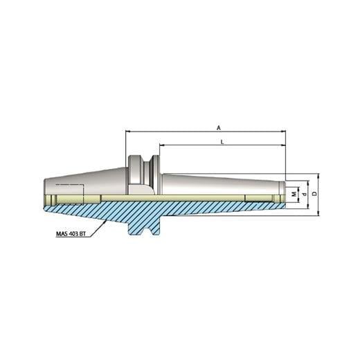 Heikenei BT40 Metrik Vidalı Tutucu