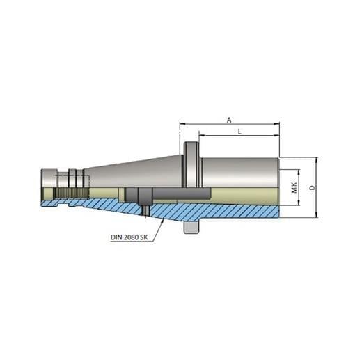 Heikenei Din2080 SK50 Mors Adaptörü