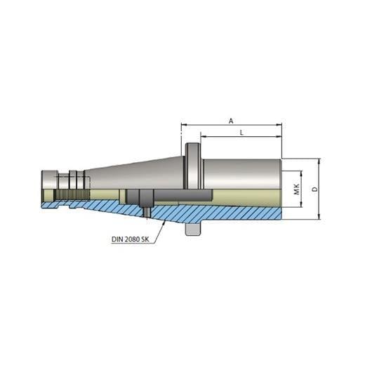 Heikenei Din2080 SK50 Mors Adaptörü