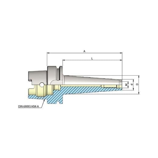 Heikenei HSK100-A Metrik Vidalı Tutucu Din69893