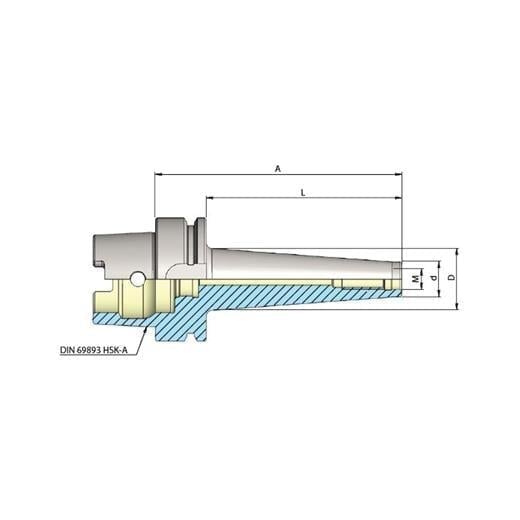 Heikenei HSK100-A Metrik Vidalı Tutucu Din69893