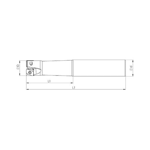 Heikenei Lngx 1205 Vndrt Silindirik Saplı Takma Uçlu Freze