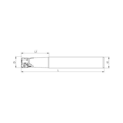 Heikenei Lnmu 0303 Tngly Silindirik Saplı Takma Uçlu High Feed Freze