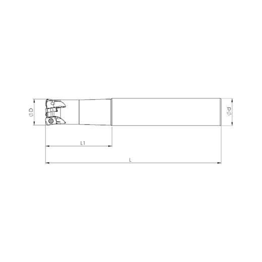 Heikenei Lnmx 0603 Krly Silindirik Saplı Takma Uçlu High Feed Freze