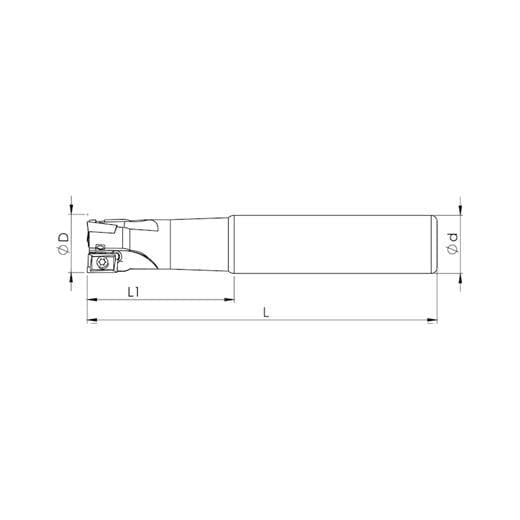 Heikenei R390 11T3 Sndvk Silindirik Saplı Takma Uçlu Freze