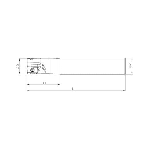 Heikenei R390 1704 Sndvk Silindirik Saplı Takma Uçlu Freze