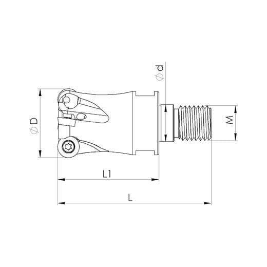 Heikenei Rdhx 1003 Kycr Vidalı Tarama Başlığı