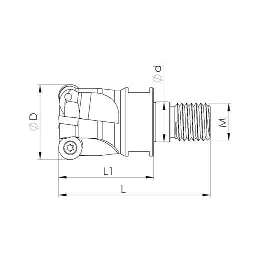 Heikenei Rpmw 1003 ISO High Feed Tarama Başlığı