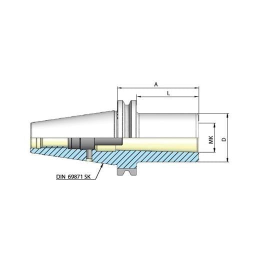 Heikenei SK50 Çektirmeli Mors Adaptörü Din69871