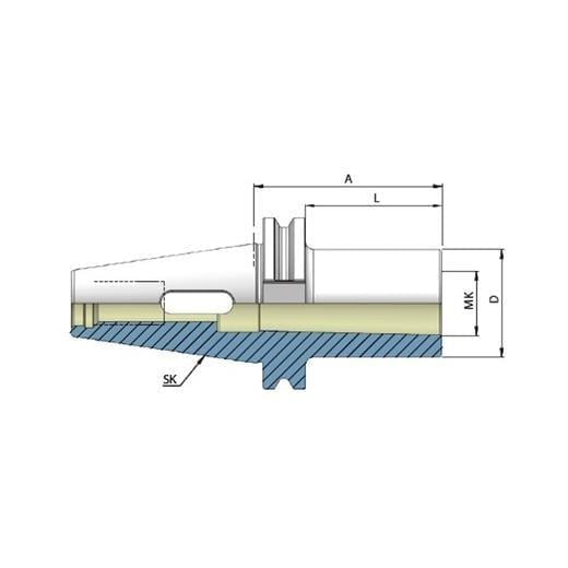 Heikenei SK50 Mors Adaptörü Din69871