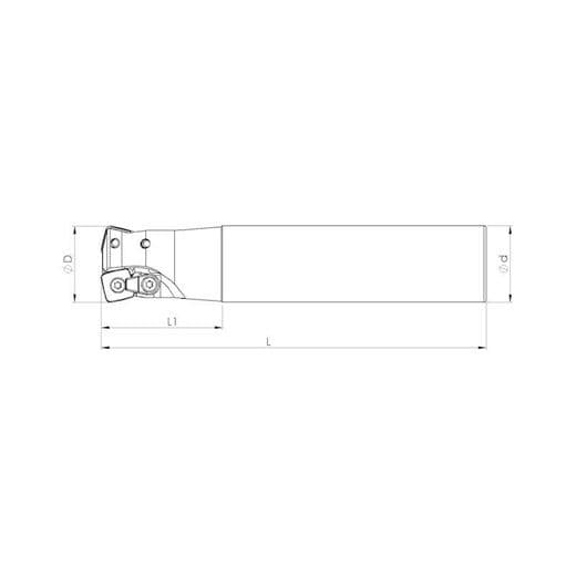 Heikenei Spmw 1204 Sng Silindirik Saplı Takma Uçlu High Feed Freze