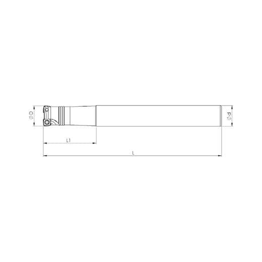 Heikenei Xppt 0703 Wda Silindirik Saplı Takma Uçlu High Feed Freze