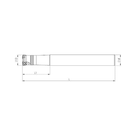 Heikenei Xppt 0703 Wda Silindirik Saplı Takma Uçlu High Feed Freze