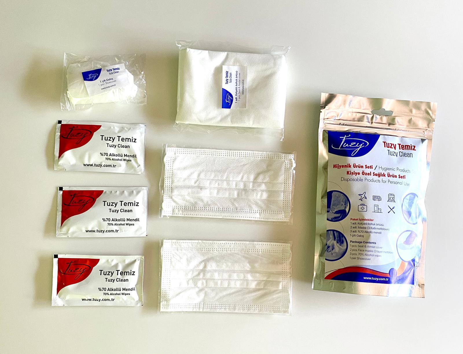 İş Güvenliği MalzemeleriAPEXTUZY Hijyen Kiti (3'lü Paket)│OSO Satış - Elektronik TicaretTUZY Hijyen Kiti (3'lü Paket)