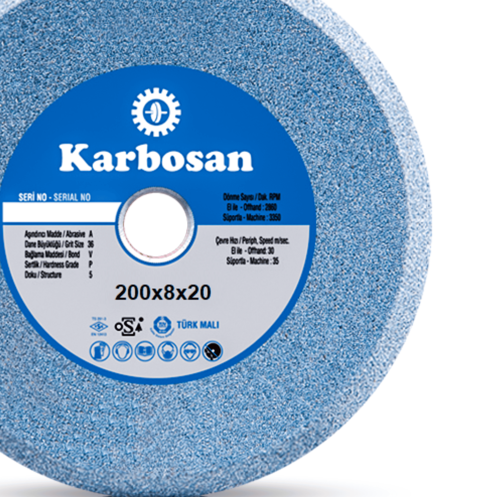 KARBOSAN DÜZ TAŞ 200x8x20 NK60 920770