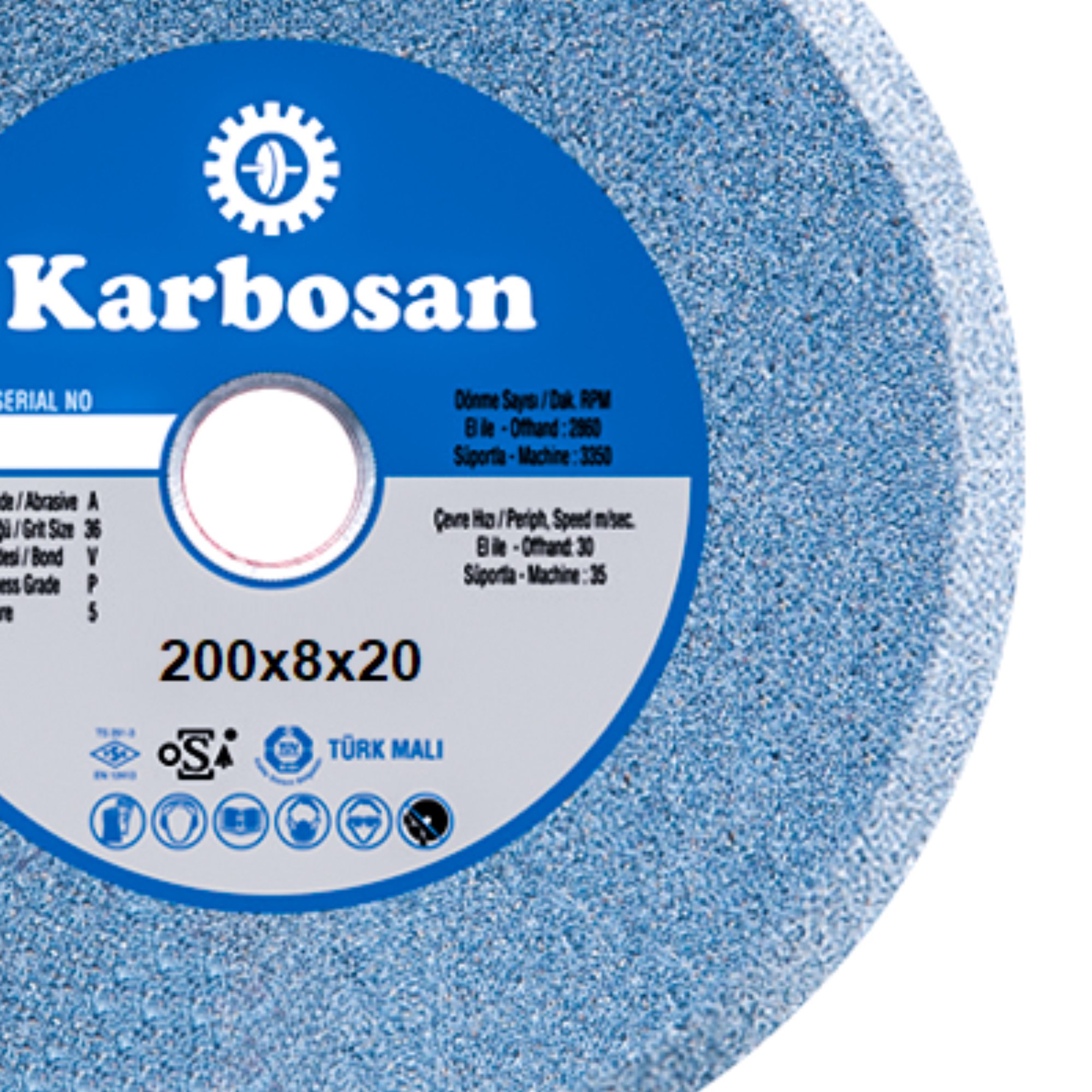 KARBOSAN DÜZ TAŞ 200x8x20 NK60 920770