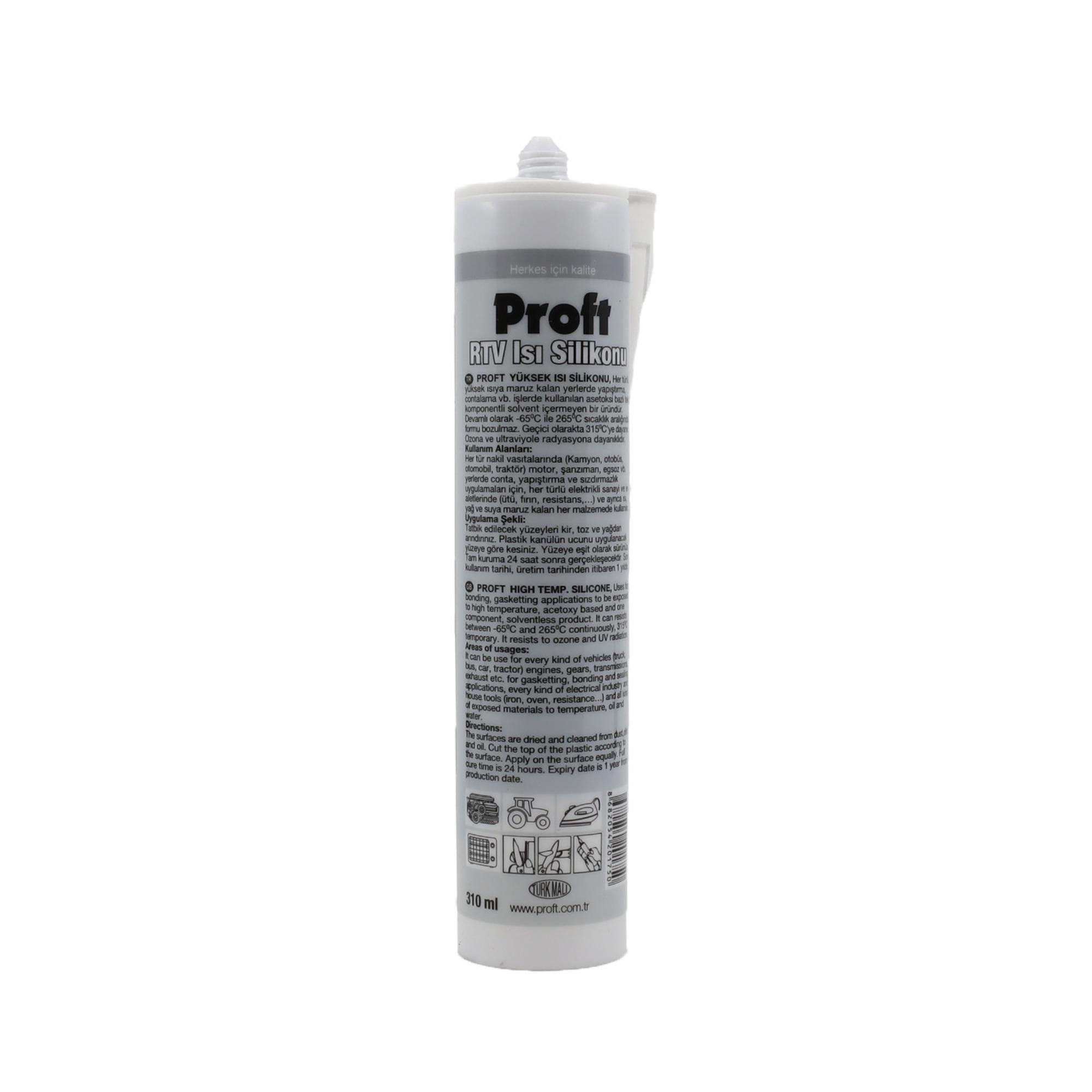 PROFT ISI SİLİKONU SİYAH (PR310) 310 ML 