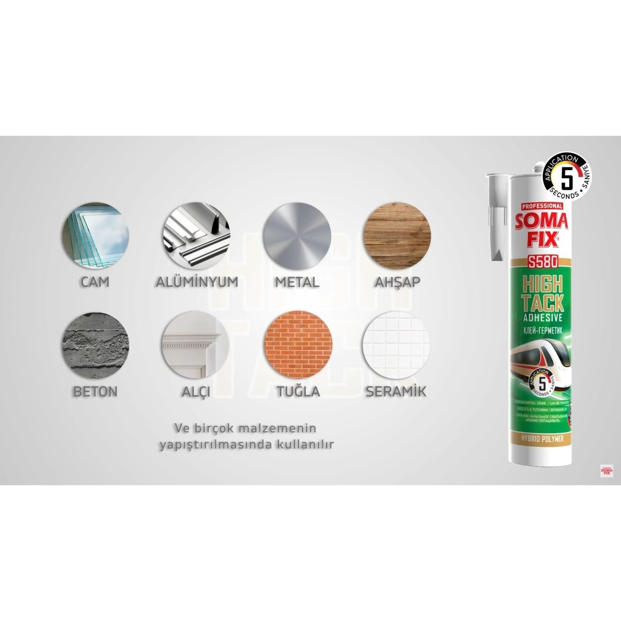 SOMAFIX HIGH TACK (KORNİŞ YAP) 290 ML