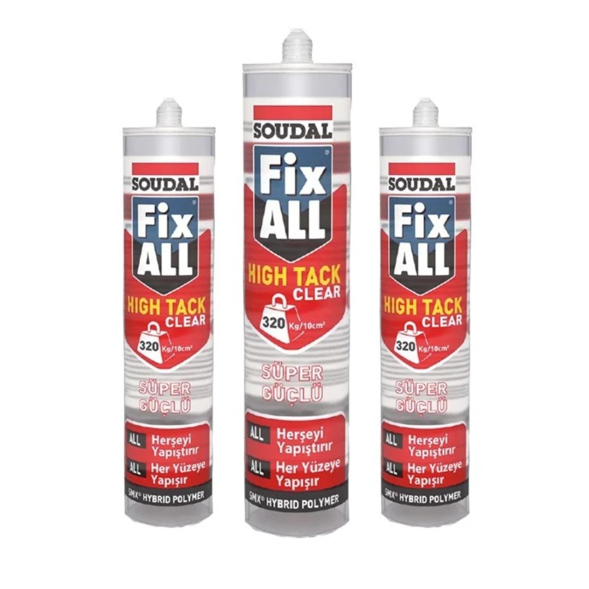 SOUDAL FİX ALL HIGH TACK ŞEFFAF 290 ML (131118)